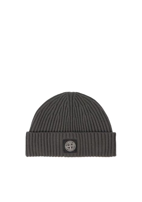 beanie full rib uomo grigio piombo STONE ISLAND | K2S15 N100002 S00C3V0062